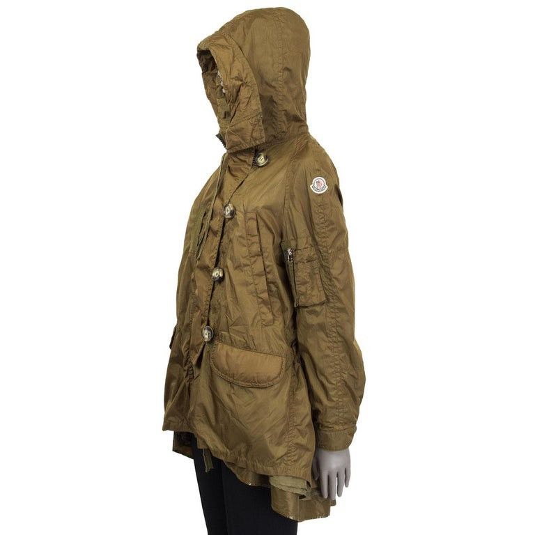 Moncler Moncler Pistache Giubbotto High-Collar Parka With Hooded Size S / US 4 / IT 40 - 1 Thumbnail