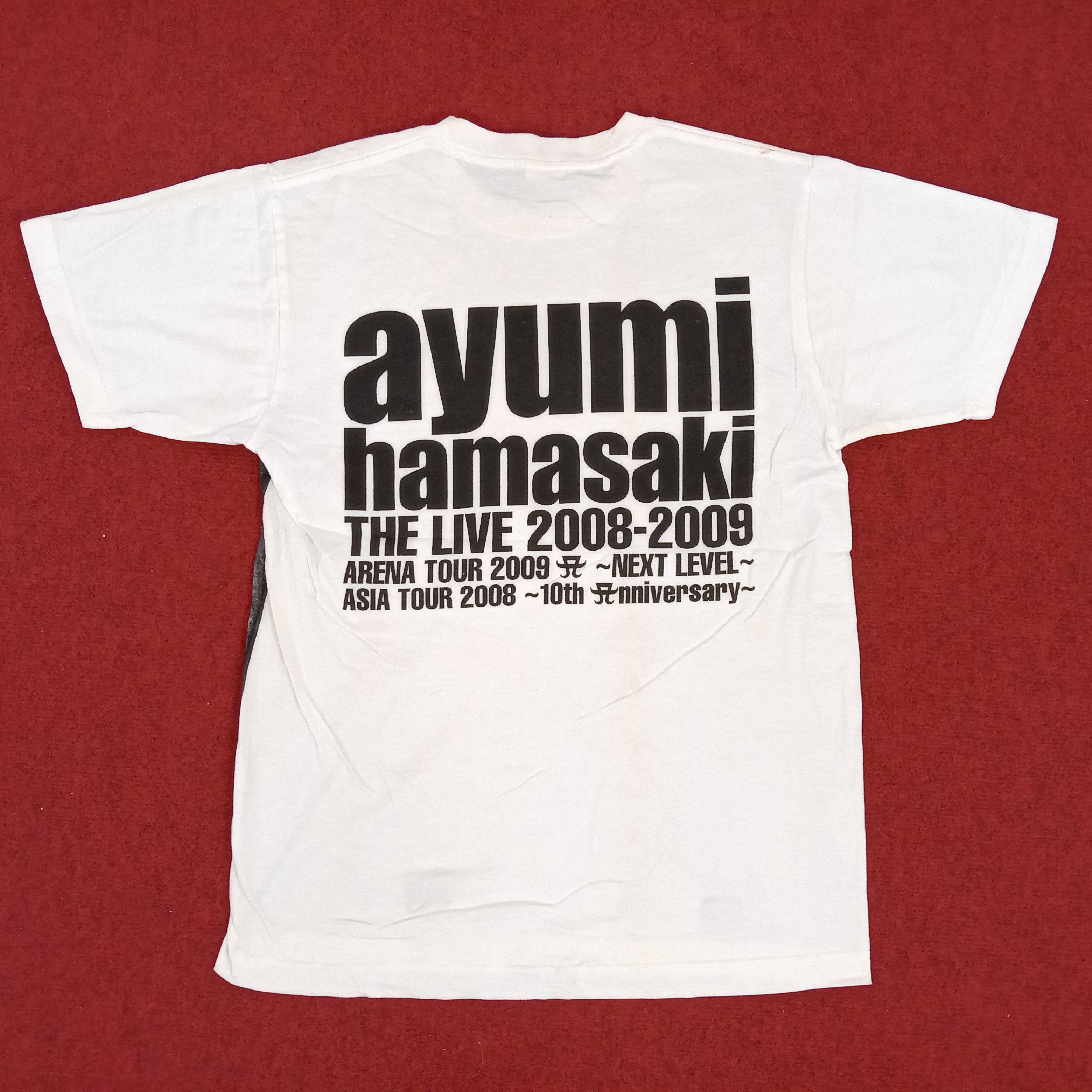 VINTAGE 2008 Ayumi Hamasaki T-shirt RARE store