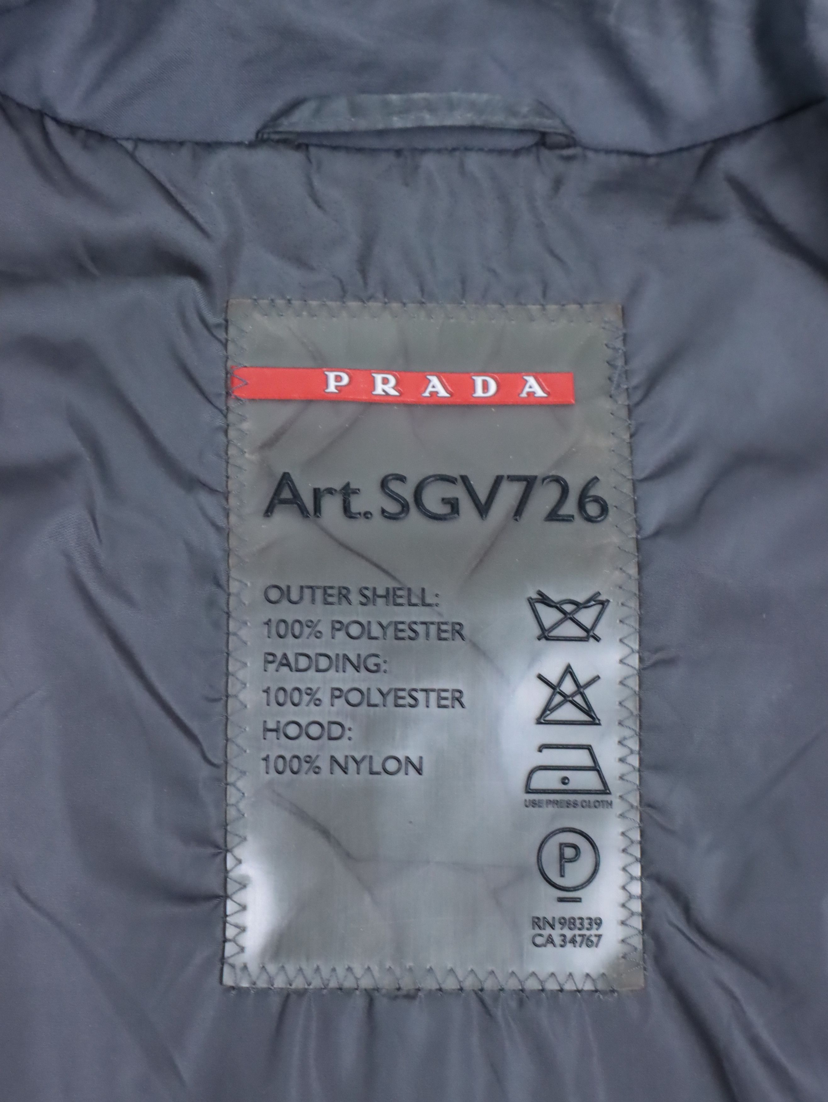 Prada Prada SGV726 Gore-Tex Nylon Hooded Jacket Size US XL / EU 56 / 4 - 2 Thumbnail