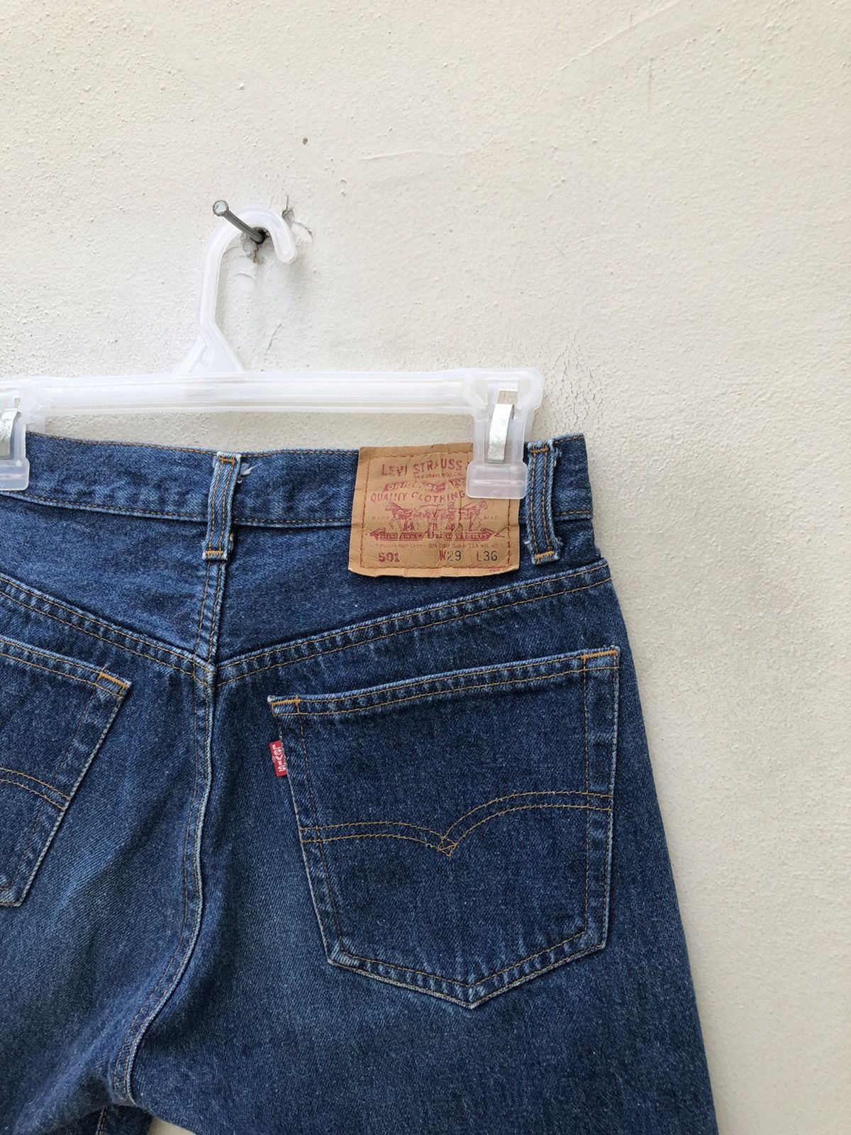 Levi's Vintage 1992 Levi’s 501 Jeans Ripped Off Hem Short Denim Size US 29 - 10 Thumbnail