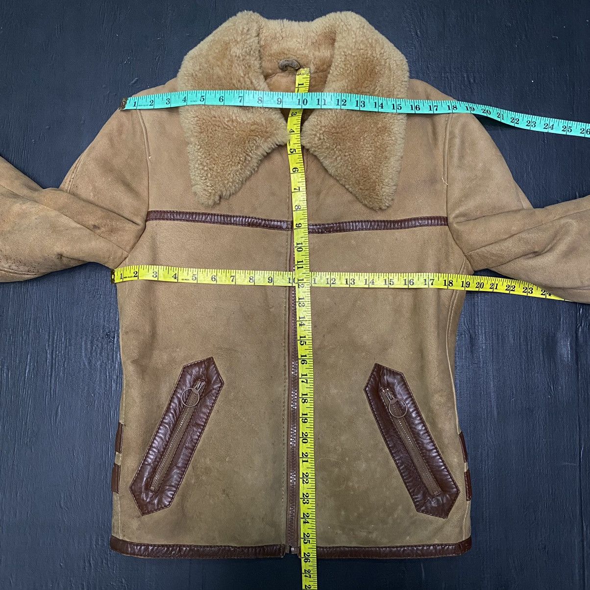 If Six Was Nine × Le Grande Bleu (L.G.B.) Vintage Sheepskin Leather Jacket Size US S / EU 44-46 / 1 - 16 Thumbnail