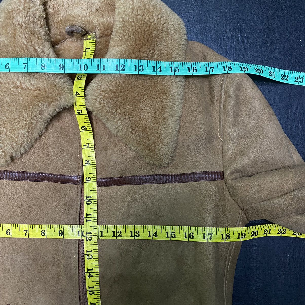 If Six Was Nine × Le Grande Bleu (L.G.B.) Vintage Sheepskin Leather Jacket Size US S / EU 44-46 / 1 - 17 Thumbnail