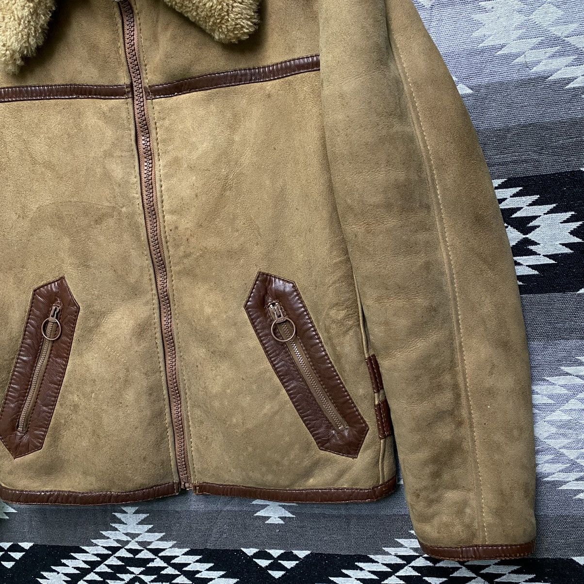 If Six Was Nine × Le Grande Bleu (L.G.B.) Vintage Sheepskin Leather Jacket Size US S / EU 44-46 / 1 - 6 Thumbnail