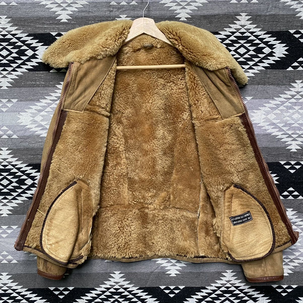 If Six Was Nine × Le Grande Bleu (L.G.B.) Vintage Sheepskin Leather Jacket Size US S / EU 44-46 / 1 - 3 Thumbnail