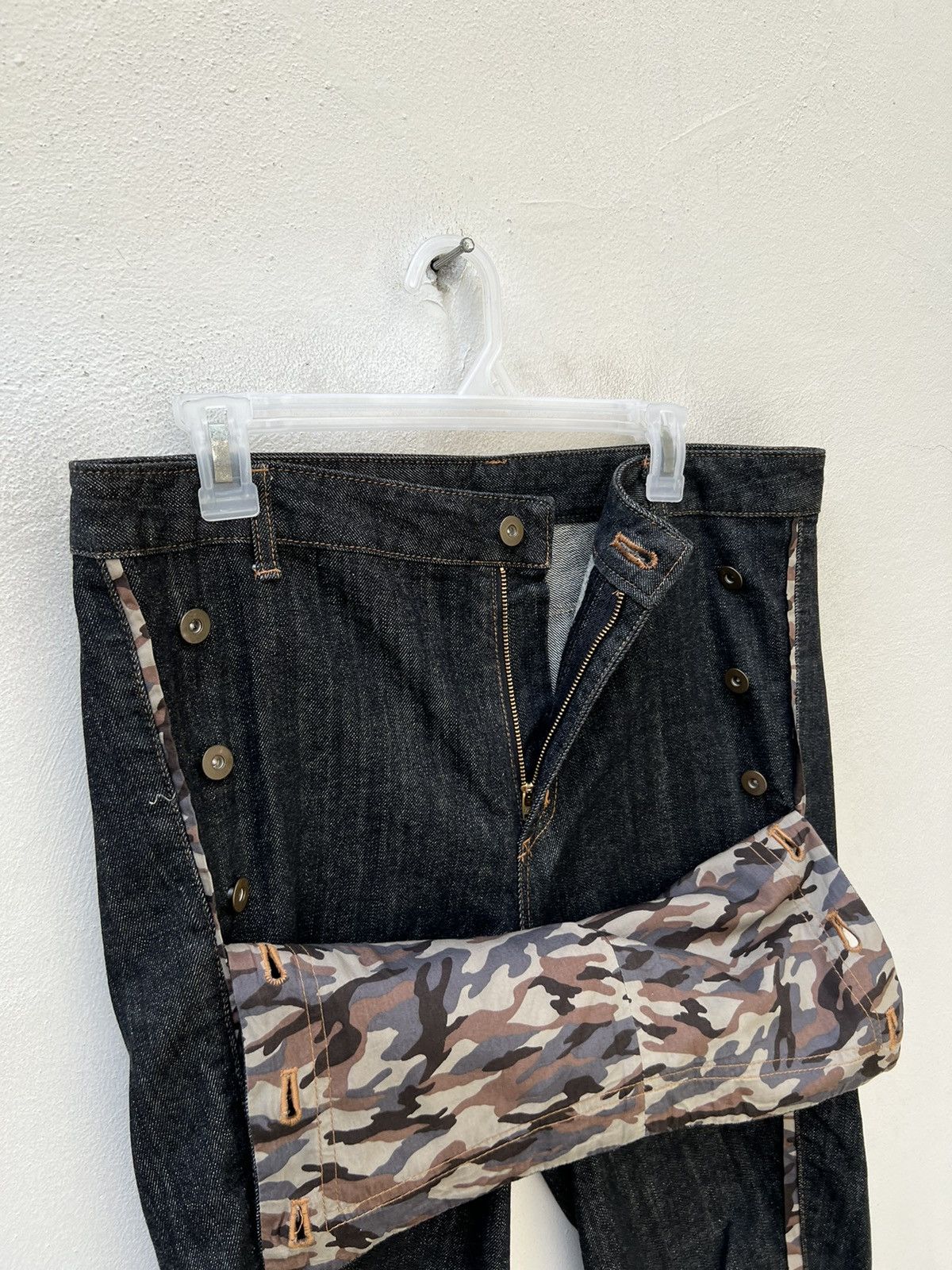 Vintage ARW Japan Side Striped Curve Legs Zipper Denim Pant Size US 32 / EU 48 - 9 Thumbnail
