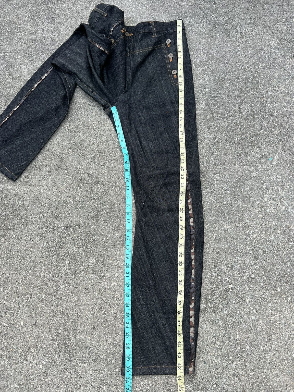 Vintage ARW Japan Side Striped Curve Legs Zipper Denim Pant Size US 32 / EU 48 - 4 Thumbnail