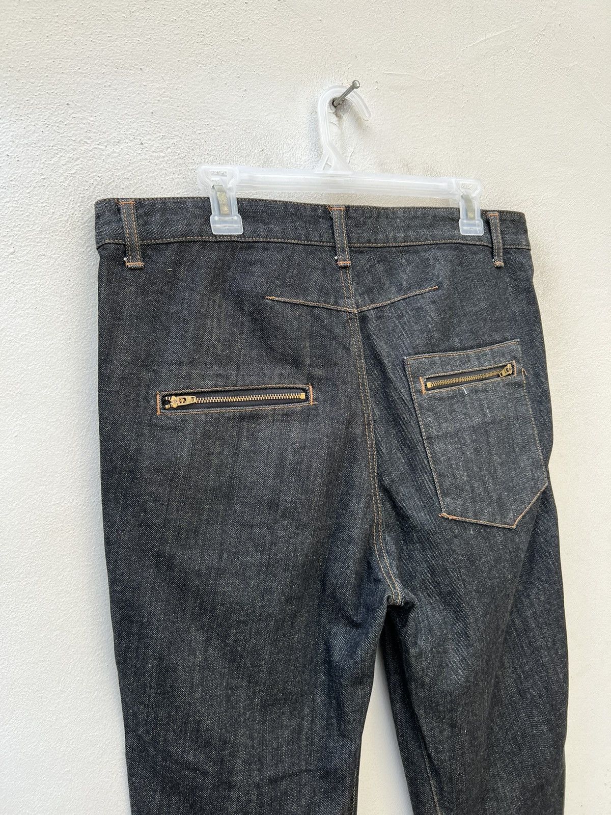 Vintage ARW Japan Side Striped Curve Legs Zipper Denim Pant Size US 32 / EU 48 - 16 Thumbnail