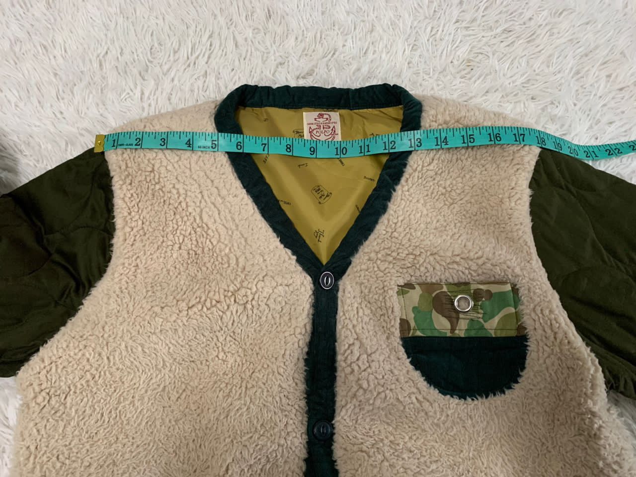 Japanese Brand Polpo Vtg Casual & Marine Style Fleece & Quilted Jacket Size US L / EU 52-54 / 3 - 5 Thumbnail
