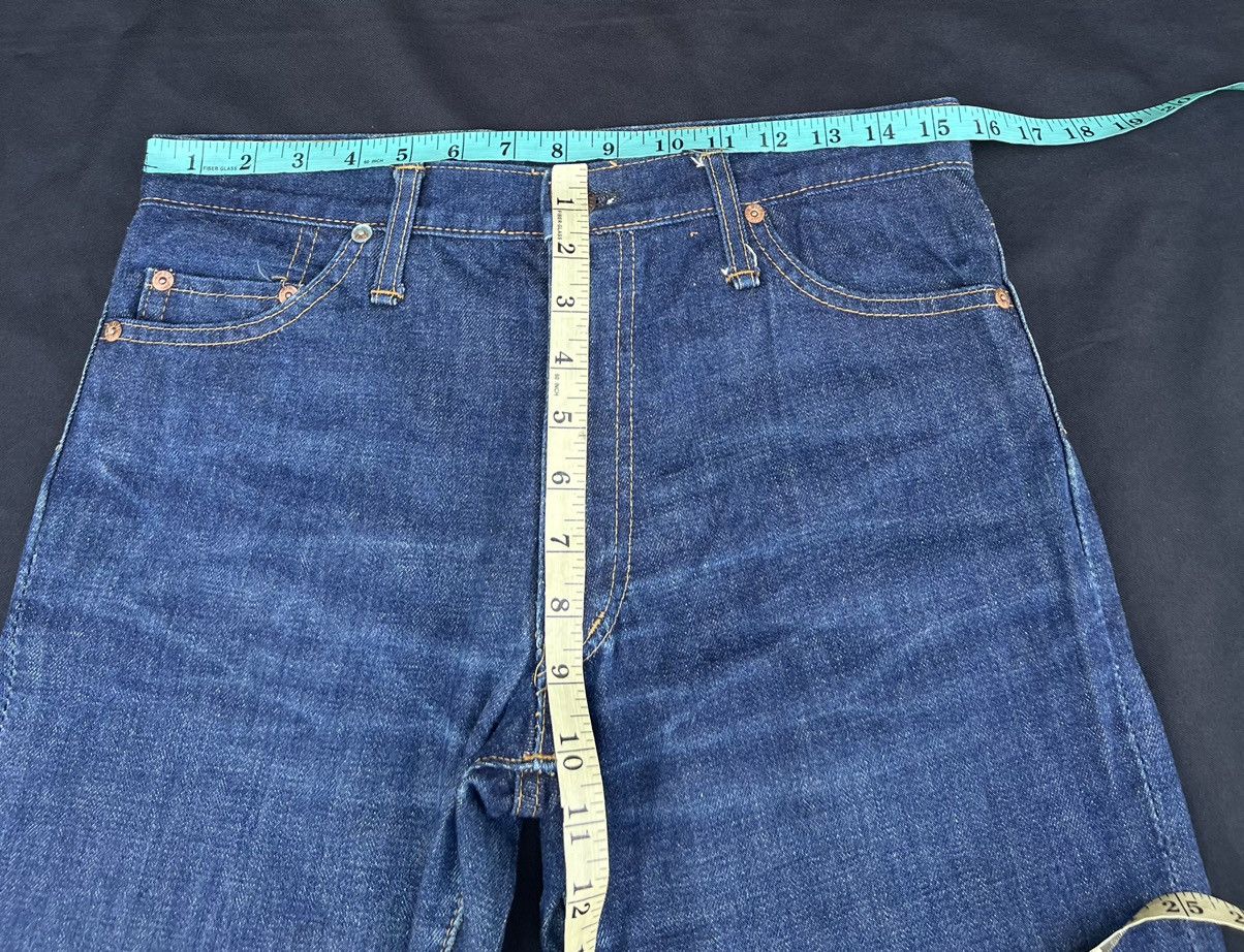 Vintage Super Flare Vintage 70s BISON Japan Fade Denim Jeans Size US 31 - 2 Thumbnail