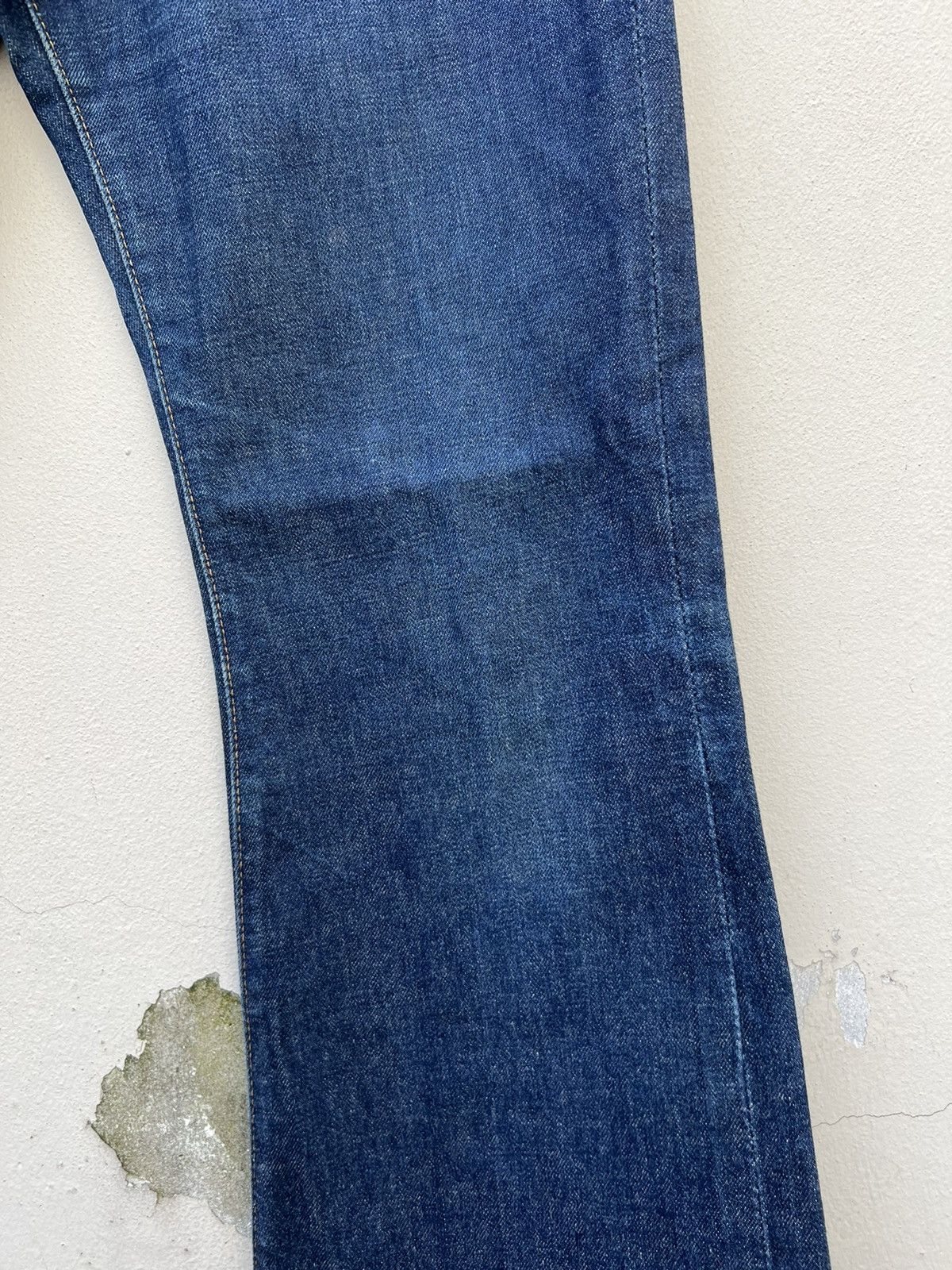 Vintage Super Flare Vintage 70s BISON Japan Fade Denim Jeans Size US 31 - 12 Thumbnail