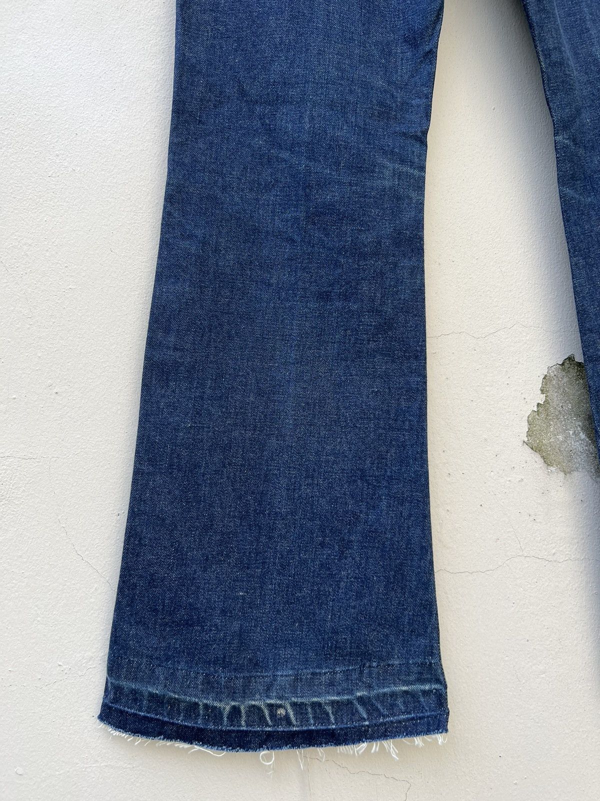 Vintage Super Flare Vintage 70s BISON Japan Fade Denim Jeans Size US 31 - 16 Thumbnail