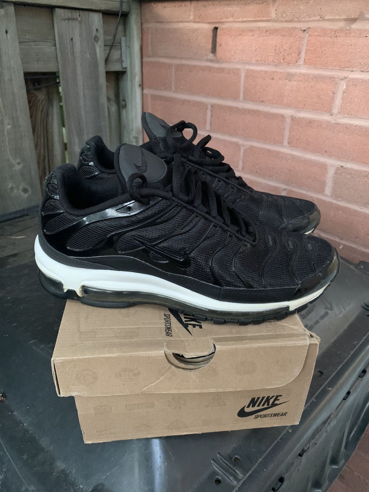 Nike NikeLab Air Max 97/Plus Black White 2017 Size US 9.5 / EU 42-43 - 1 Thumbnail