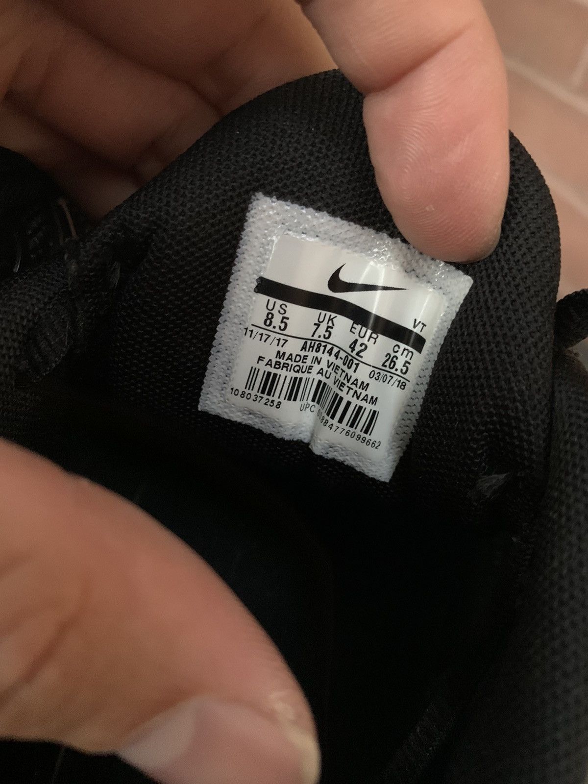 Nike NikeLab Air Max 97/Plus Black White 2017 Size US 9.5 / EU 42-43 - 7 Thumbnail