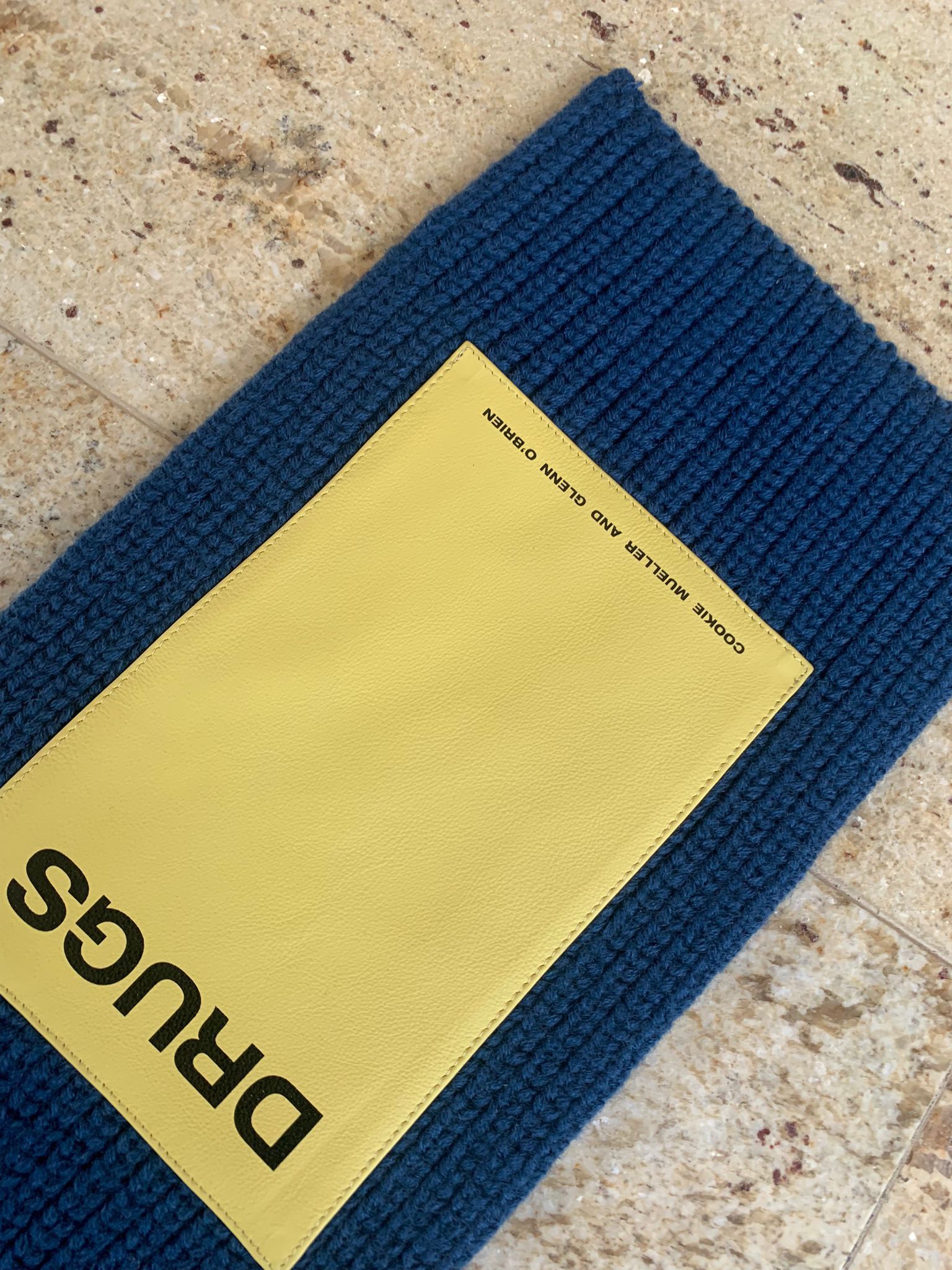 Raf Simons TO Turtleneck Single Panel With Patches in Blue Orange Size ONE SIZE - 6 Thumbnail