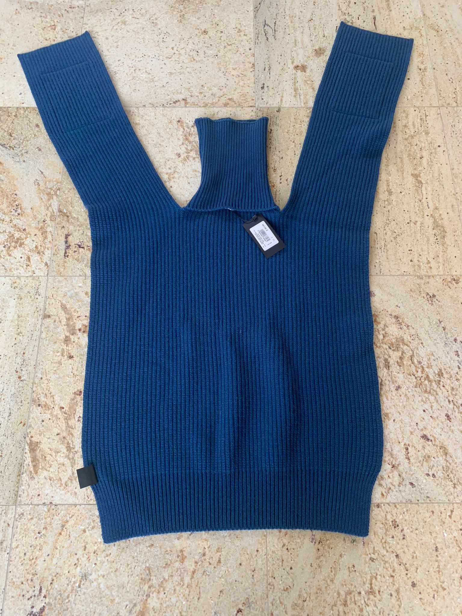 Raf Simons TO Turtleneck Single Panel With Patches in Blue Orange Size ONE SIZE - 9 Thumbnail