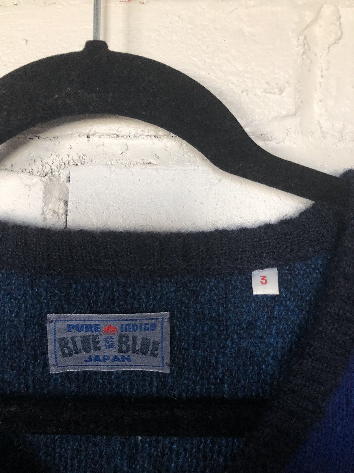Blue Blue Japan Blue Blue Japan Indigo Dyed Mohair Sweater Size US M / EU 48-50 / 2 - 2 Thumbnail