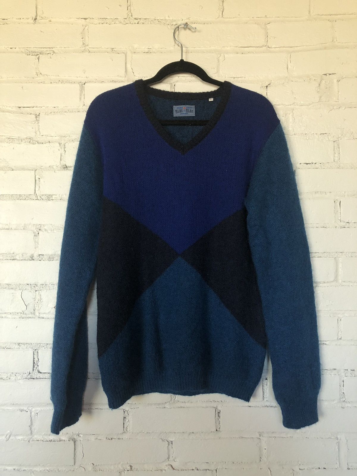 Blue Blue Japan Blue Blue Japan Indigo Dyed Mohair Sweater Size US M / EU 48-50 / 2 - 1 Thumbnail