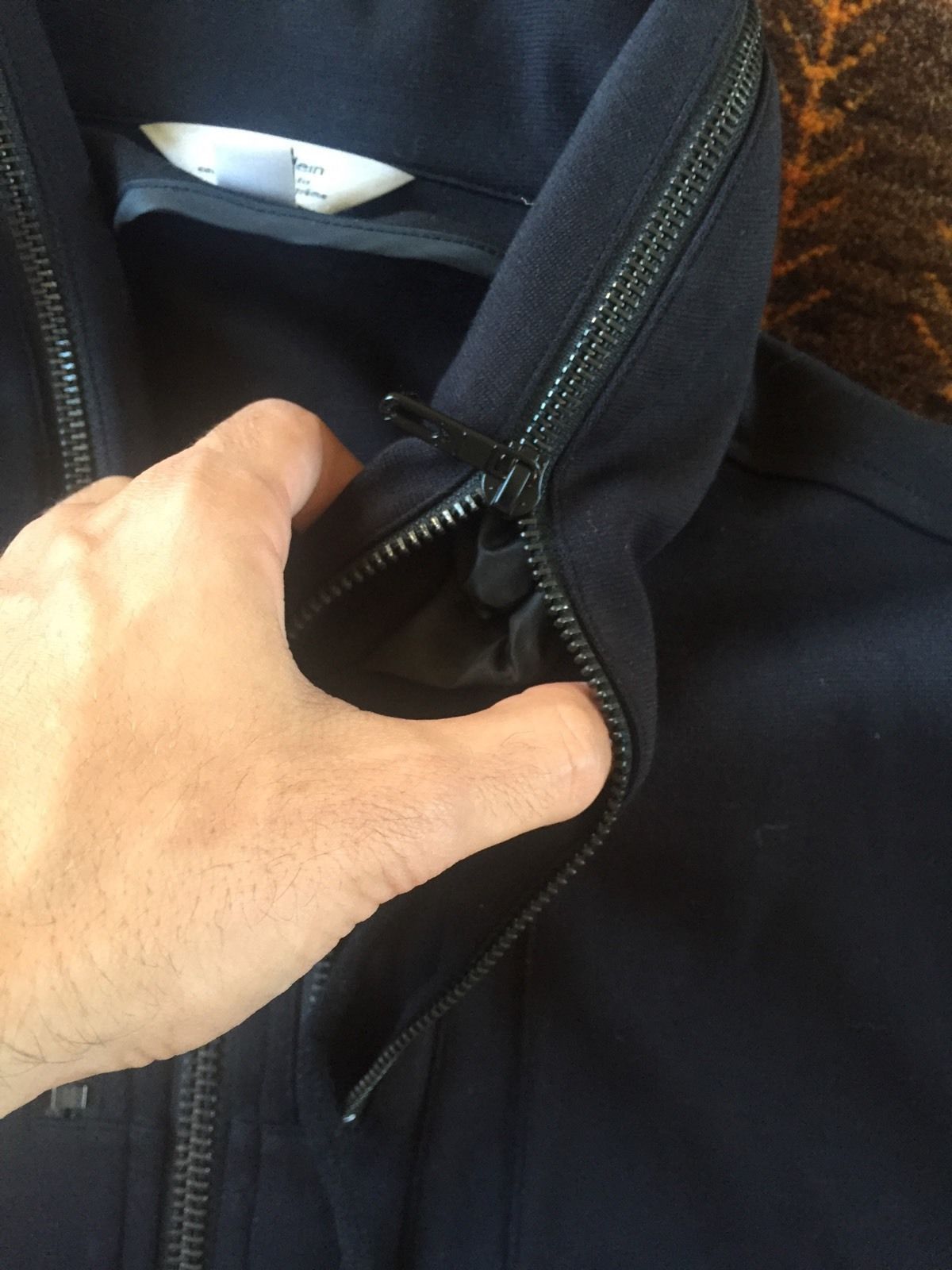 Calvin Klein CK Concealed Zip Hoodie Size US M / EU 48-50 / 2 - 2 Thumbnail