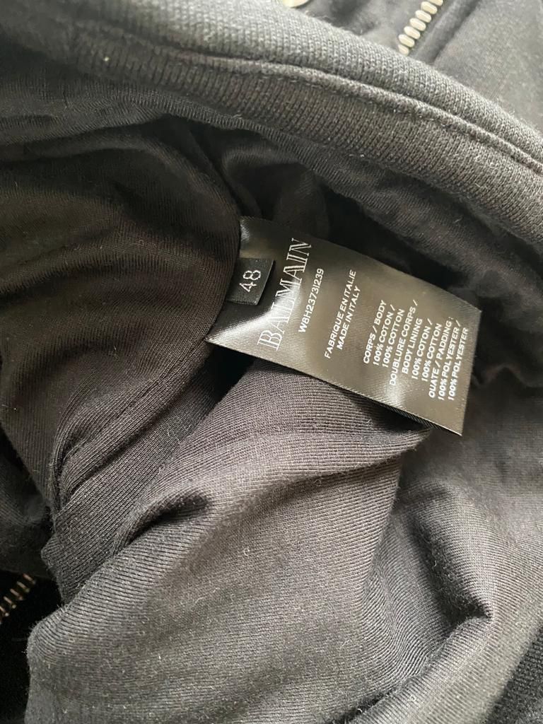 Balmain Zipper Jacket in Black color Size US M / EU 48-50 / 2 - 13 Thumbnail