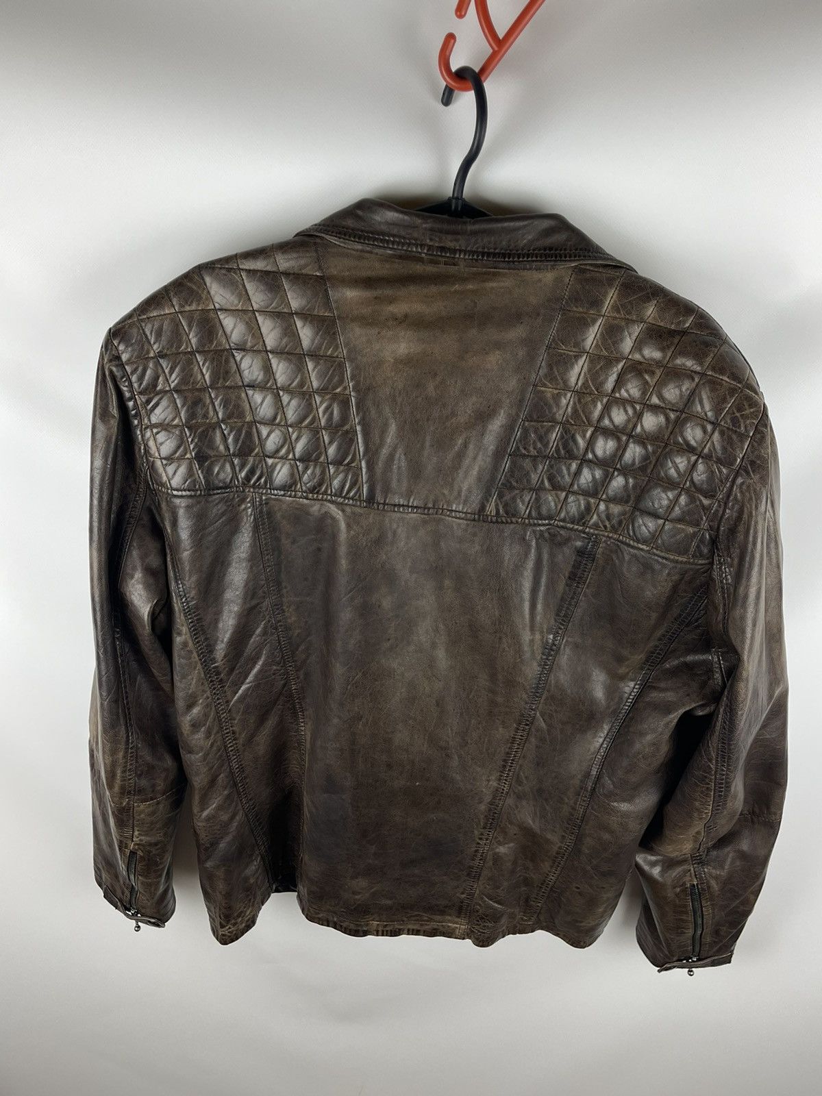 Allsaints Allsaints Drought bike jacket lamb leather brown oxblood Size US L / EU 52-54 / 3 - 15 Thumbnail