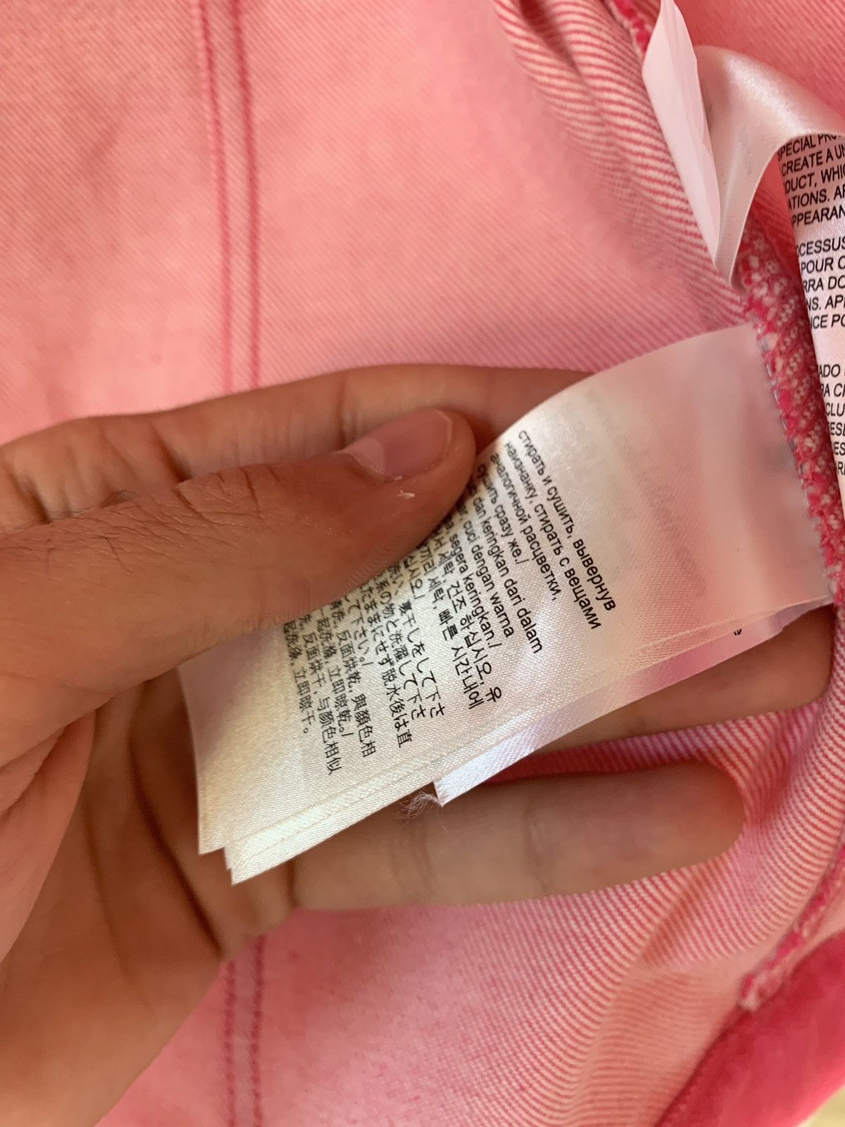Calvin Klein Trucker Denim Jacket in Pink Size US XS / EU 42 / 0 - 9 Thumbnail