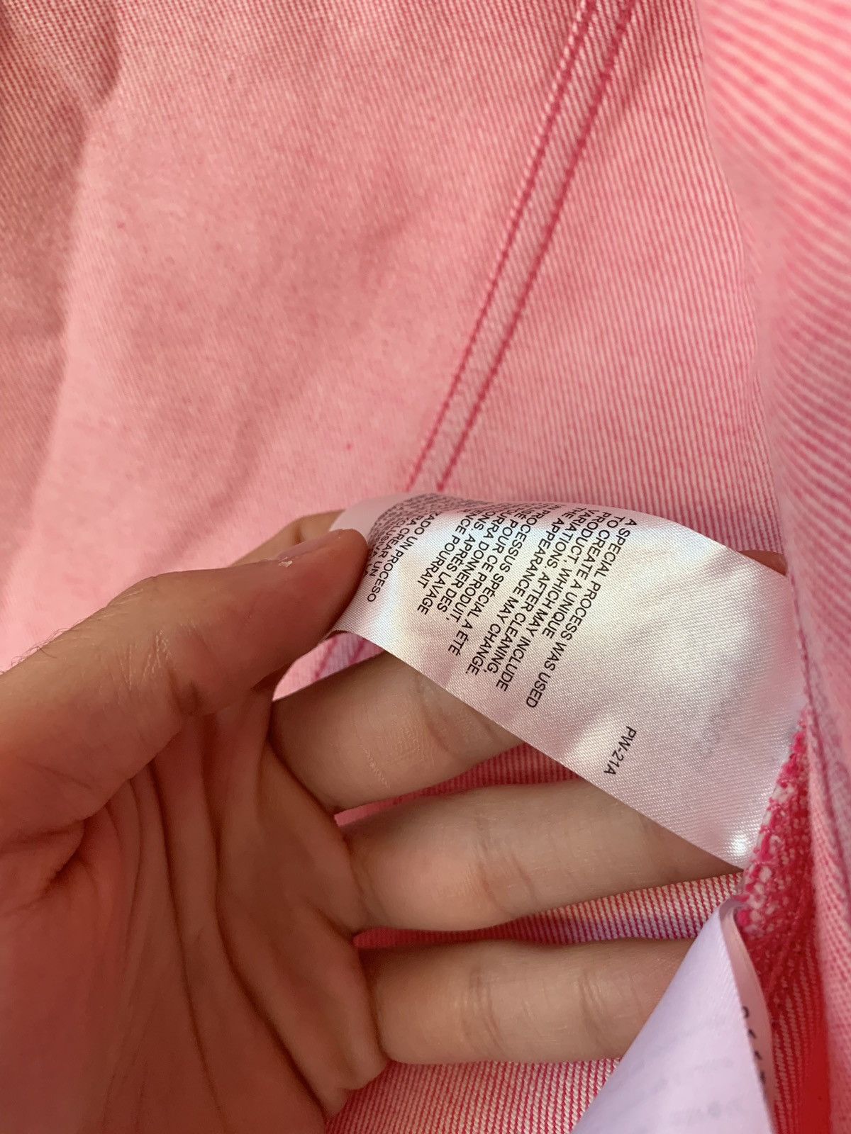 Calvin Klein Trucker Denim Jacket in Pink Size US XS / EU 42 / 0 - 10 Thumbnail