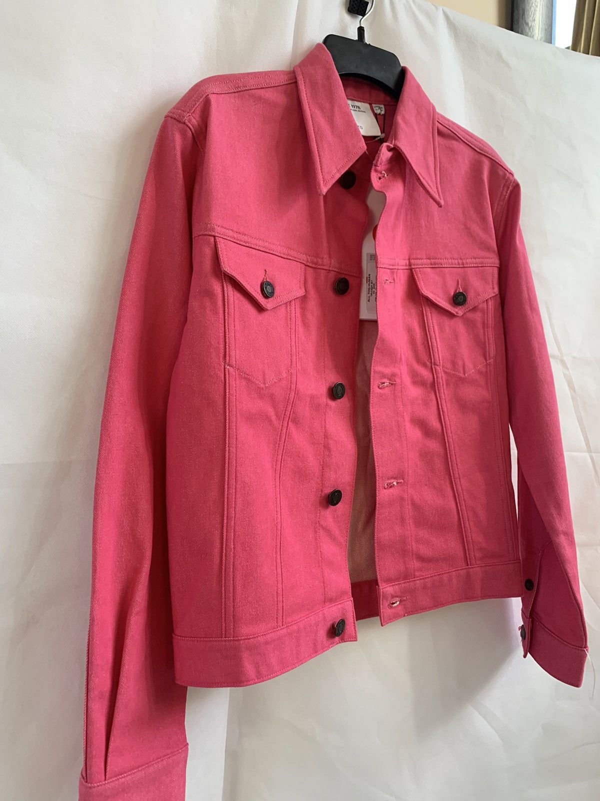 Calvin Klein Trucker Denim Jacket in Pink Size US XS / EU 42 / 0 - 6 Thumbnail