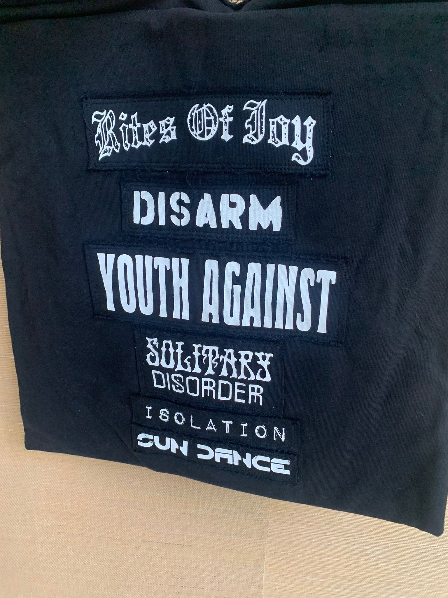 Raf Simons Disarm Youth Against Sling Messenger Bag in Black Size ONE SIZE - 5 Thumbnail