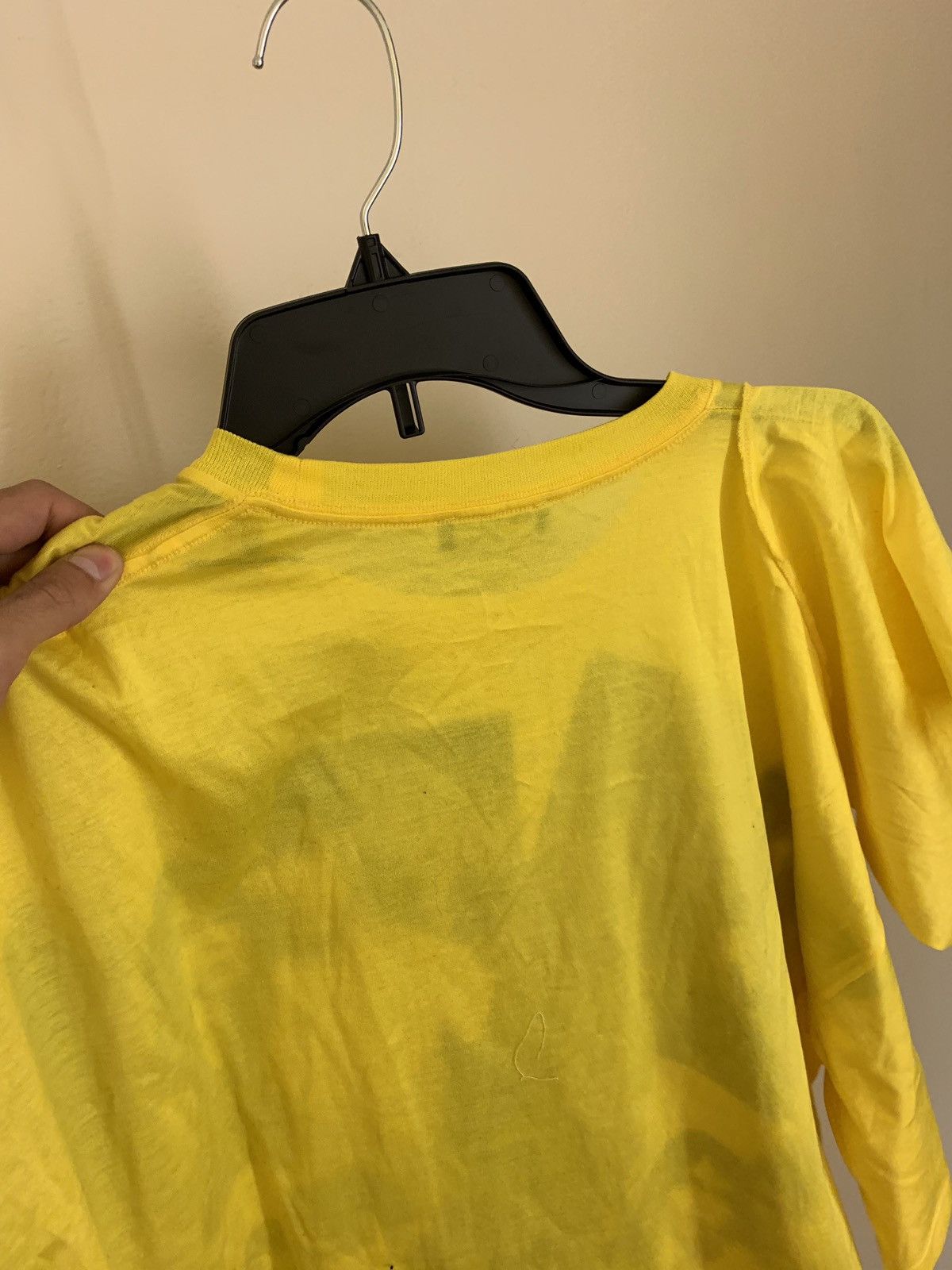 Raf Simons SS19 Displaced Sleeves Tee in Yellow Size US S / EU 44-46 / 1 - 13 Thumbnail