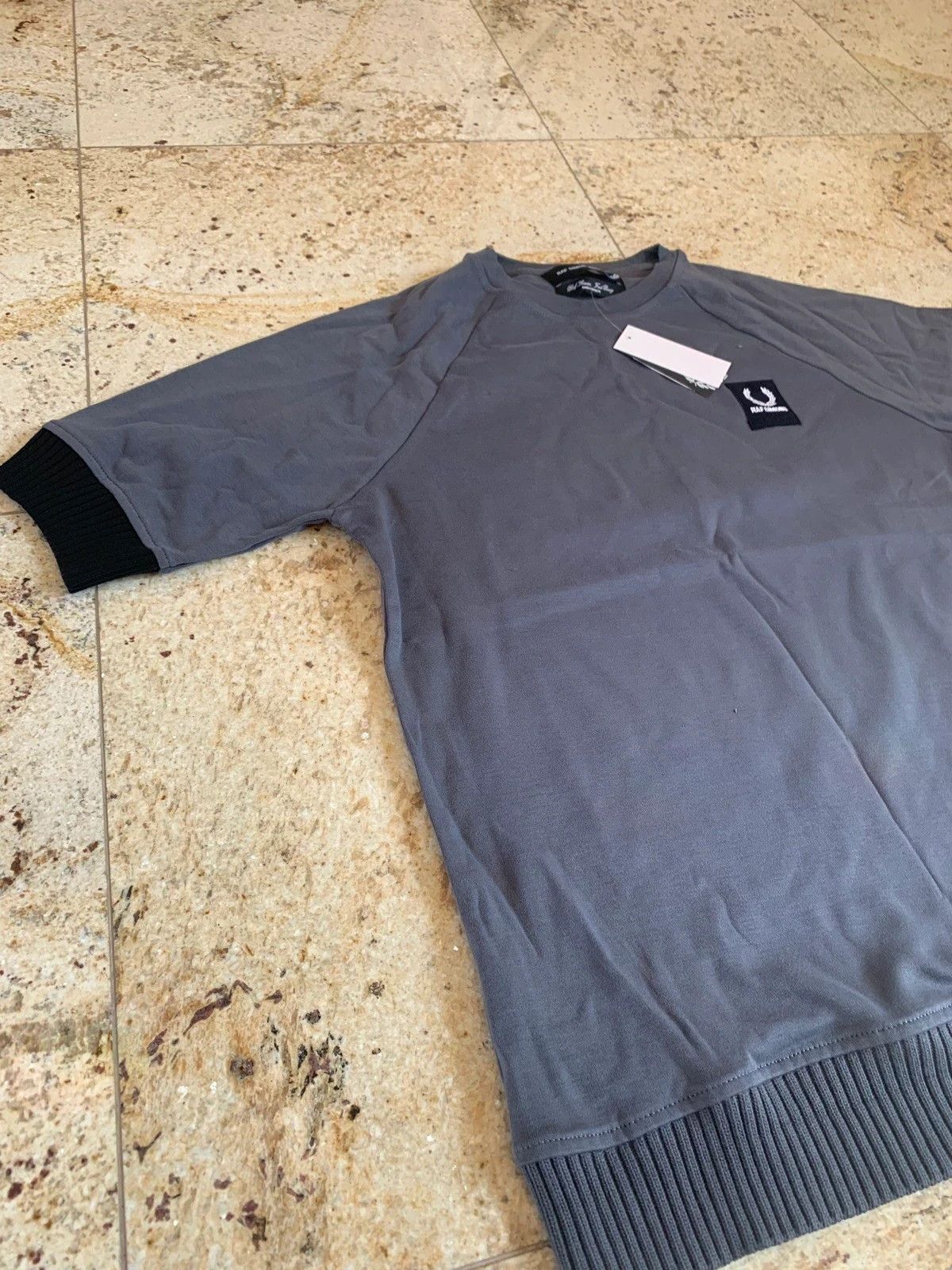 Fred Perry × Raf Simons Grey Raglan Tee, SS Size US M / EU 48-50 / 2 - 7 Thumbnail