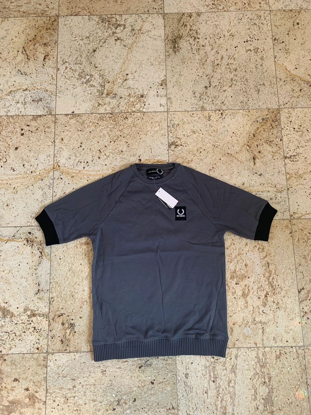 Fred Perry × Raf Simons Grey Raglan Tee, SS Size US M / EU 48-50 / 2 - 1 Thumbnail