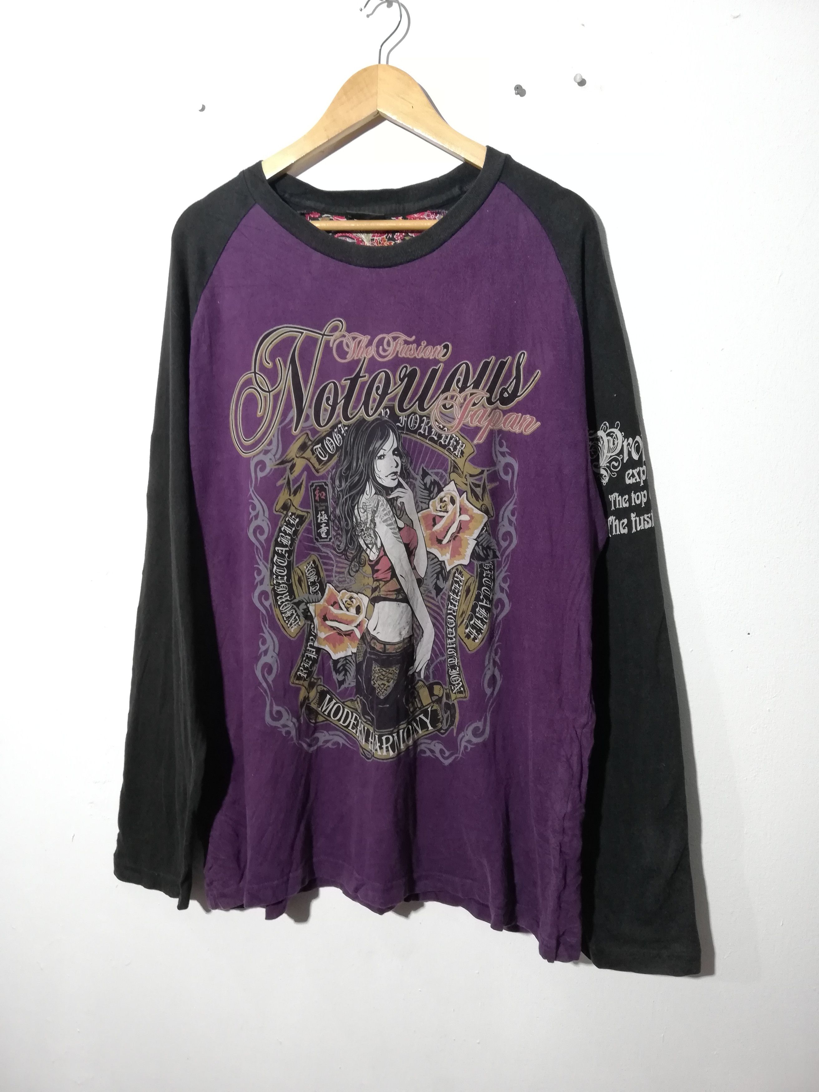 Japanese Brand The Fusion Notoriuos Japan Long Sleeve Size US L / EU 52-54 / 3 - 1 Thumbnail
