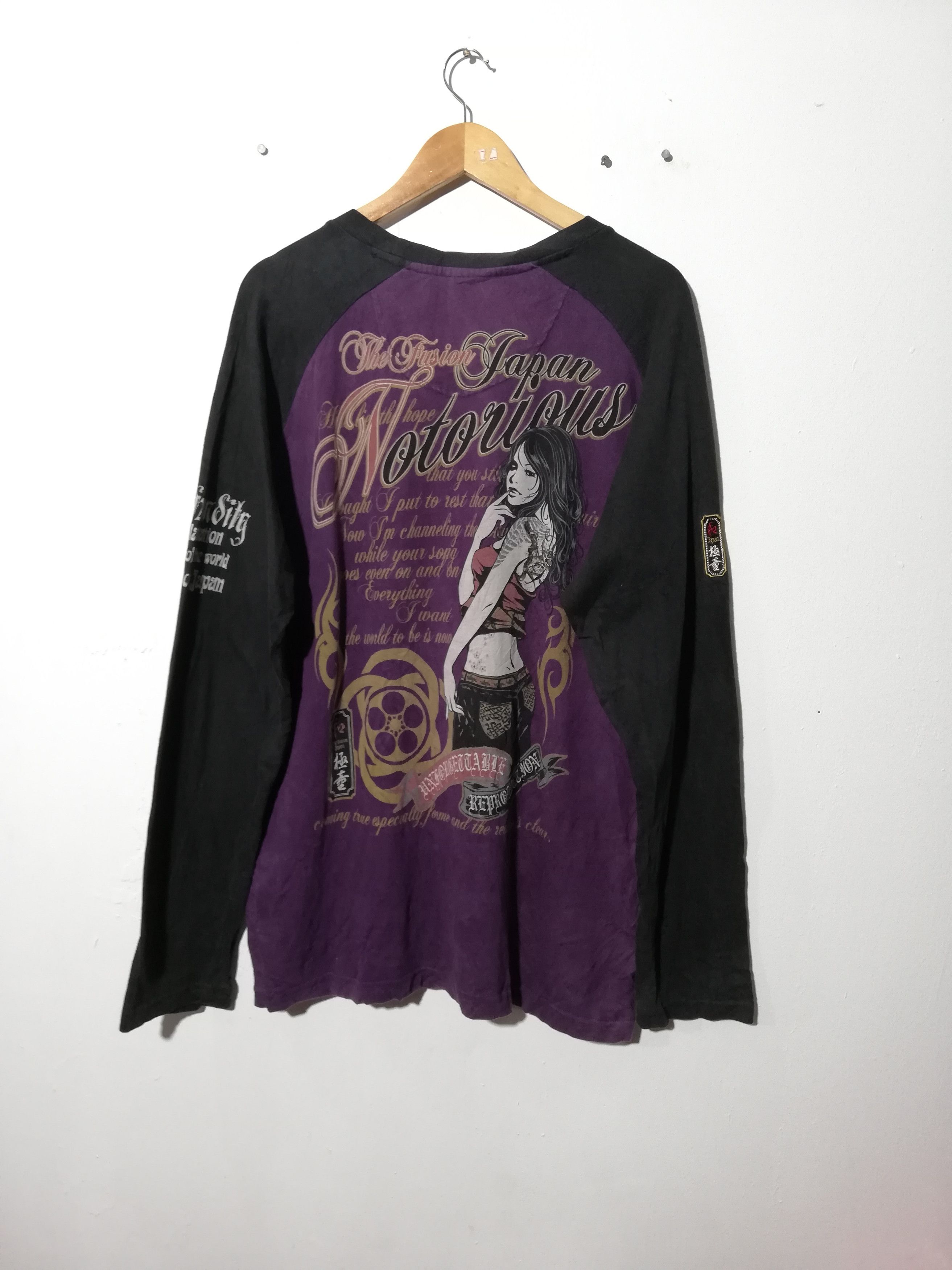 Japanese Brand The Fusion Notoriuos Japan Long Sleeve Size US L / EU 52-54 / 3 - 2 Thumbnail