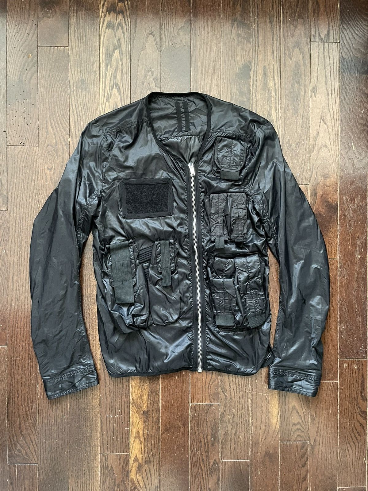 Rick Owens × Rick Owens Drkshdw Rick Owens SS15 Cargo Jacket Nylon Black Size US M / EU 48-50 / 2 - 1 Thumbnail