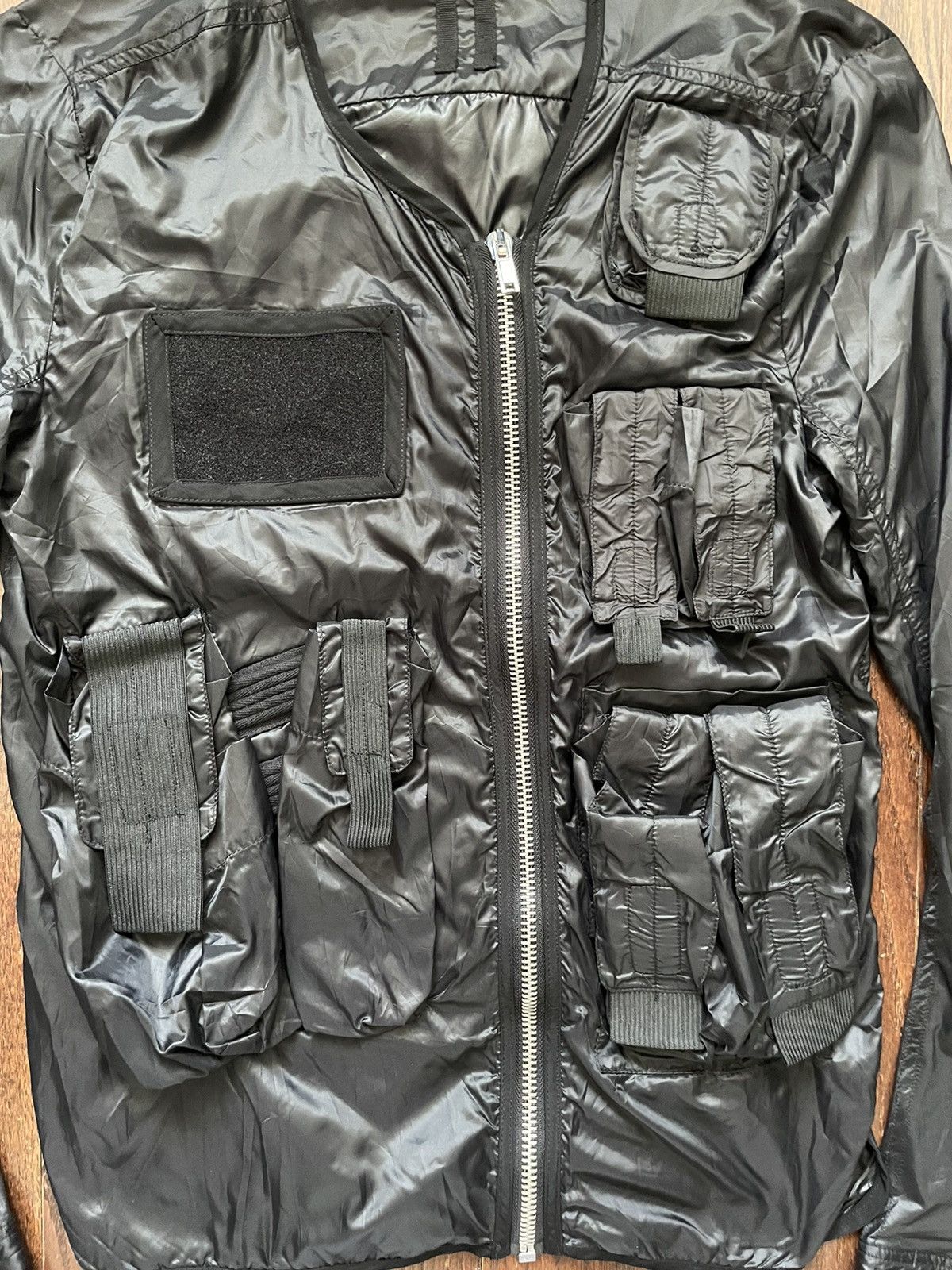 Rick Owens × Rick Owens Drkshdw Rick Owens SS15 Cargo Jacket Nylon Black Size US M / EU 48-50 / 2 - 3 Thumbnail