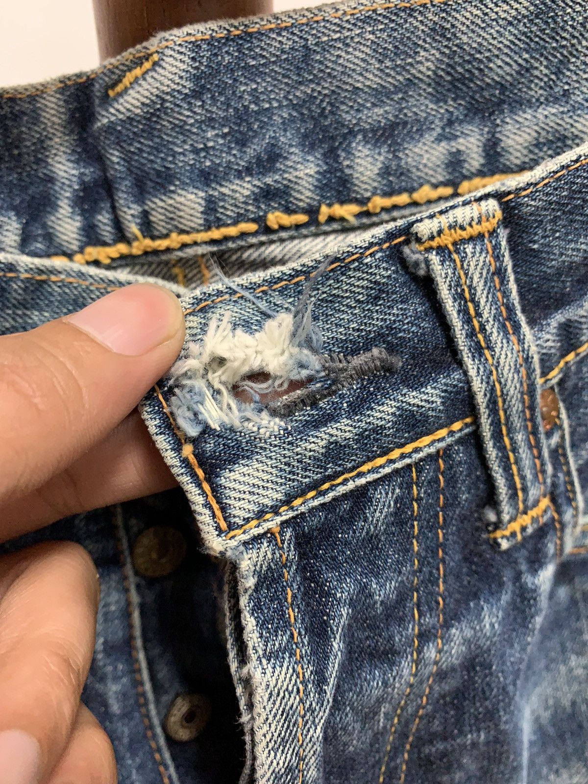 Evisu Vintage Evis No 2 Selvedge Distressed Size US 26 / EU 42 - 5 Thumbnail