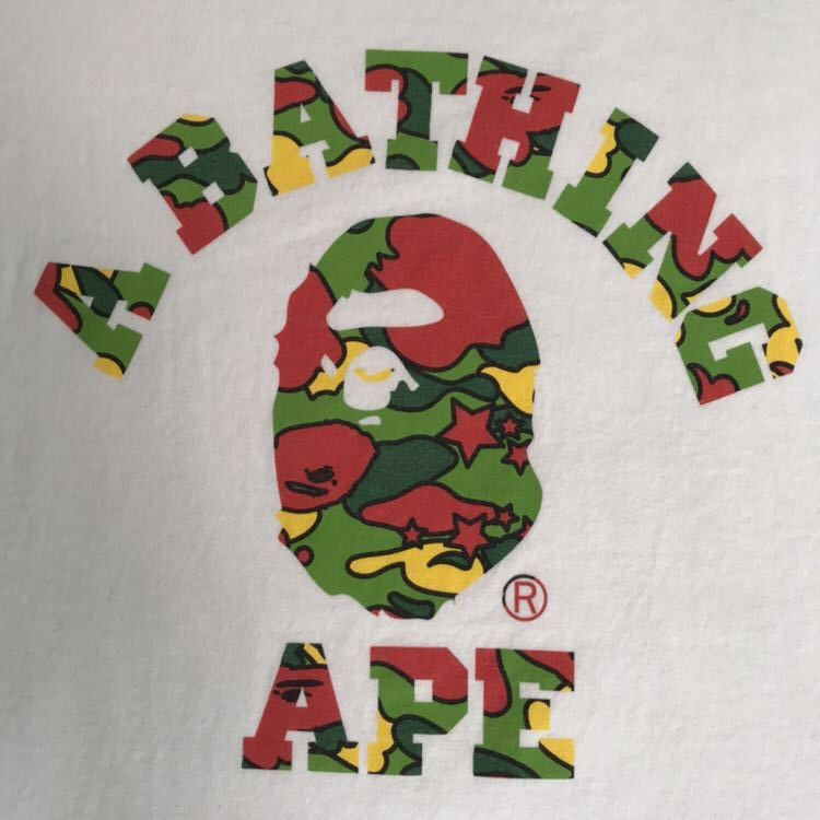 Bape BAPE psyche camo College Logo T-shirt Size US M / EU 48-50 / 2 - 2 Thumbnail