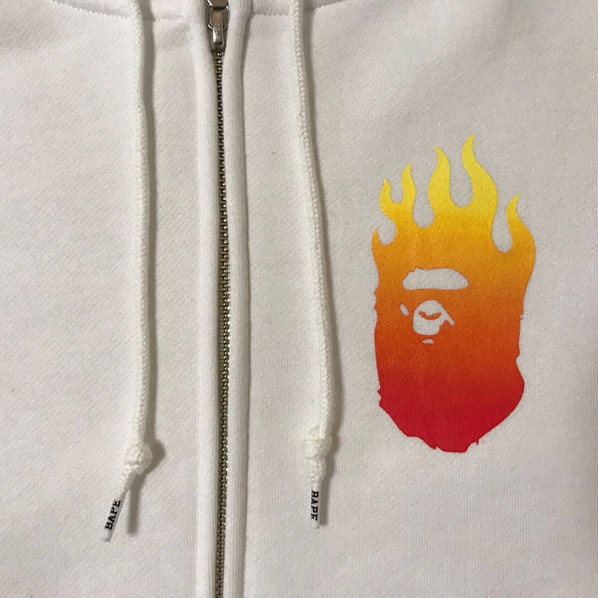 Bape BAPE FLAME fire logo zip hoodie Size US M / EU 48-50 / 2 - 3 Thumbnail