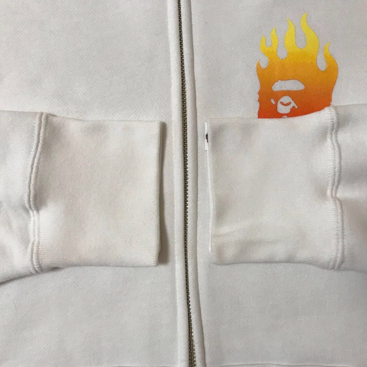 Bape BAPE FLAME fire logo zip hoodie Size US M / EU 48-50 / 2 - 4 Thumbnail