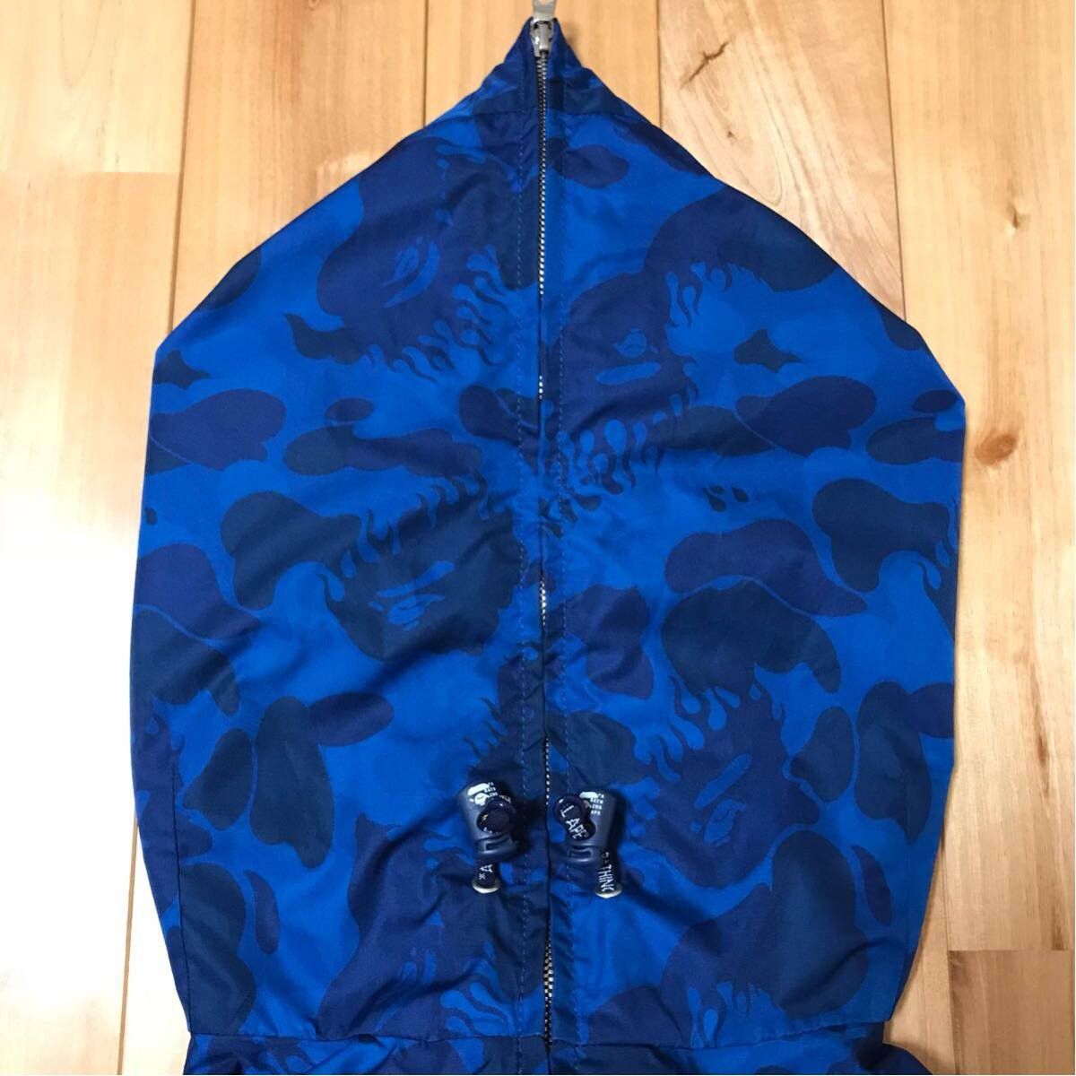 Bape BAPE Fire camo mountain hoodie blue camo Size US M / EU 48-50 / 2 - 3 Thumbnail