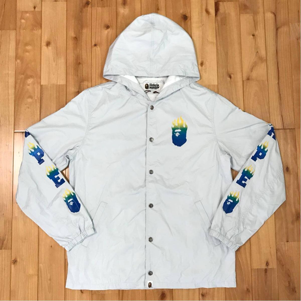 Bape BAPE FLAME fire logo hoodie jacket a bathing ape Size US L / EU 52-54 / 3 - 1 Thumbnail