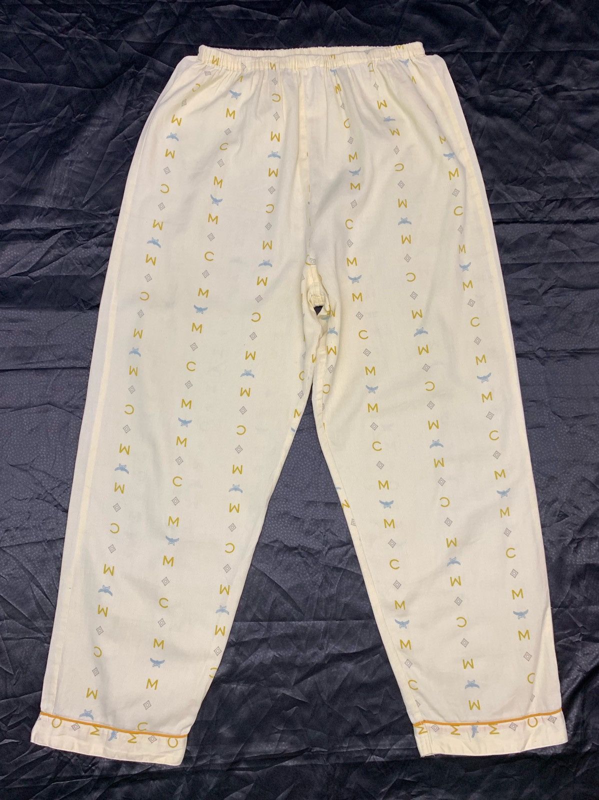 Designer × MCM Classic Logo Cotton Pajama MCM Monogram Sleeping Pants Size US 26 / EU 42 - 2 Thumbnail