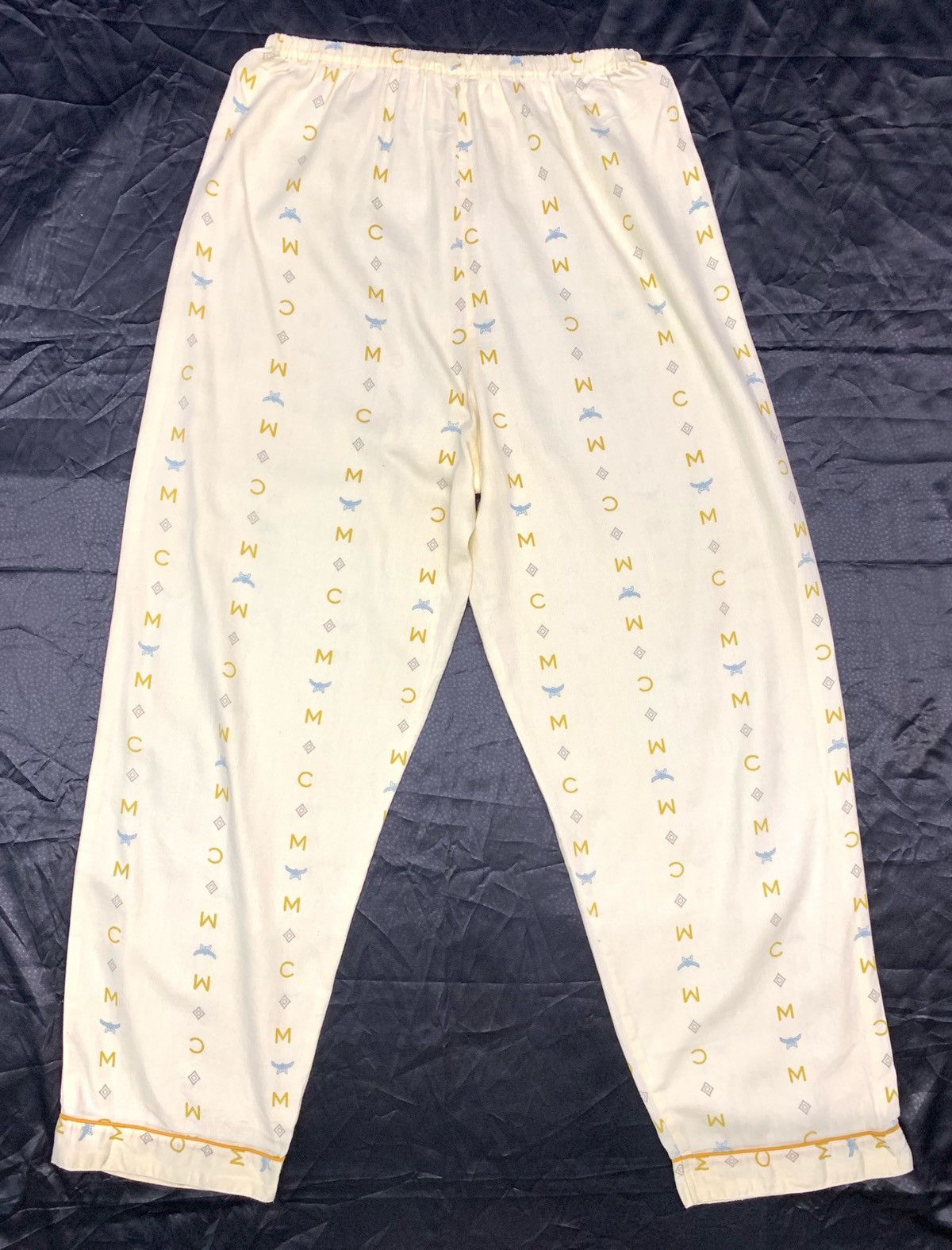 Designer × MCM Classic Logo Cotton Pajama MCM Monogram Sleeping Pants Size US 26 / EU 42 - 3 Thumbnail