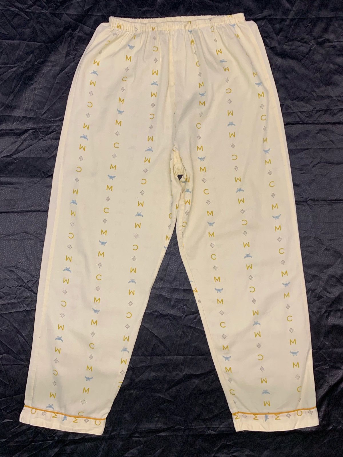 Designer × MCM Classic Logo Cotton Pajama MCM Monogram Sleeping Pants Size US 26 / EU 42 - 1 Thumbnail