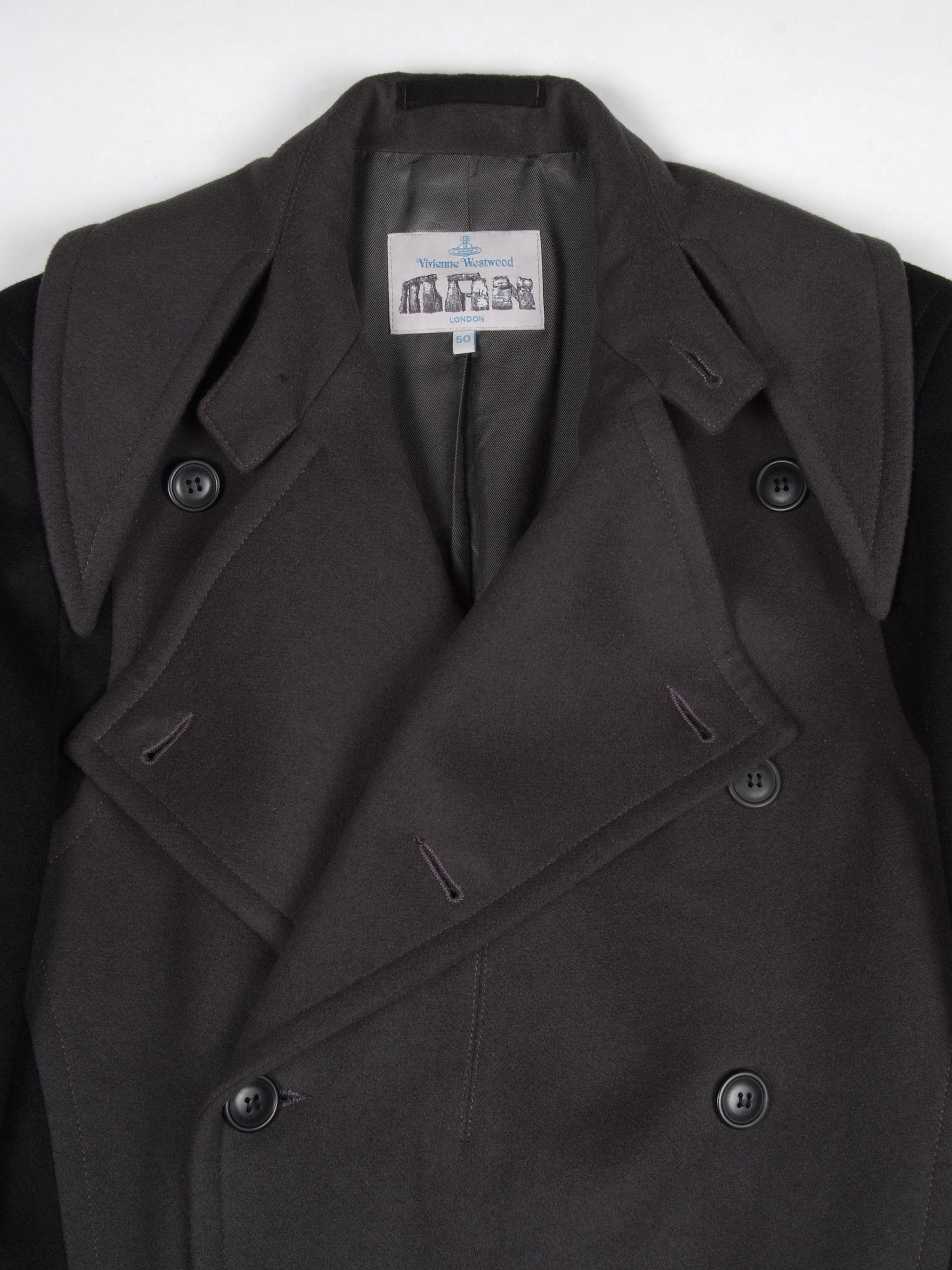 Malcolm McLaren Vintage Vivienne Westwood Archive Double Breasted Overcoat Size US L / EU 52-54 / 3 - 6 Thumbnail
