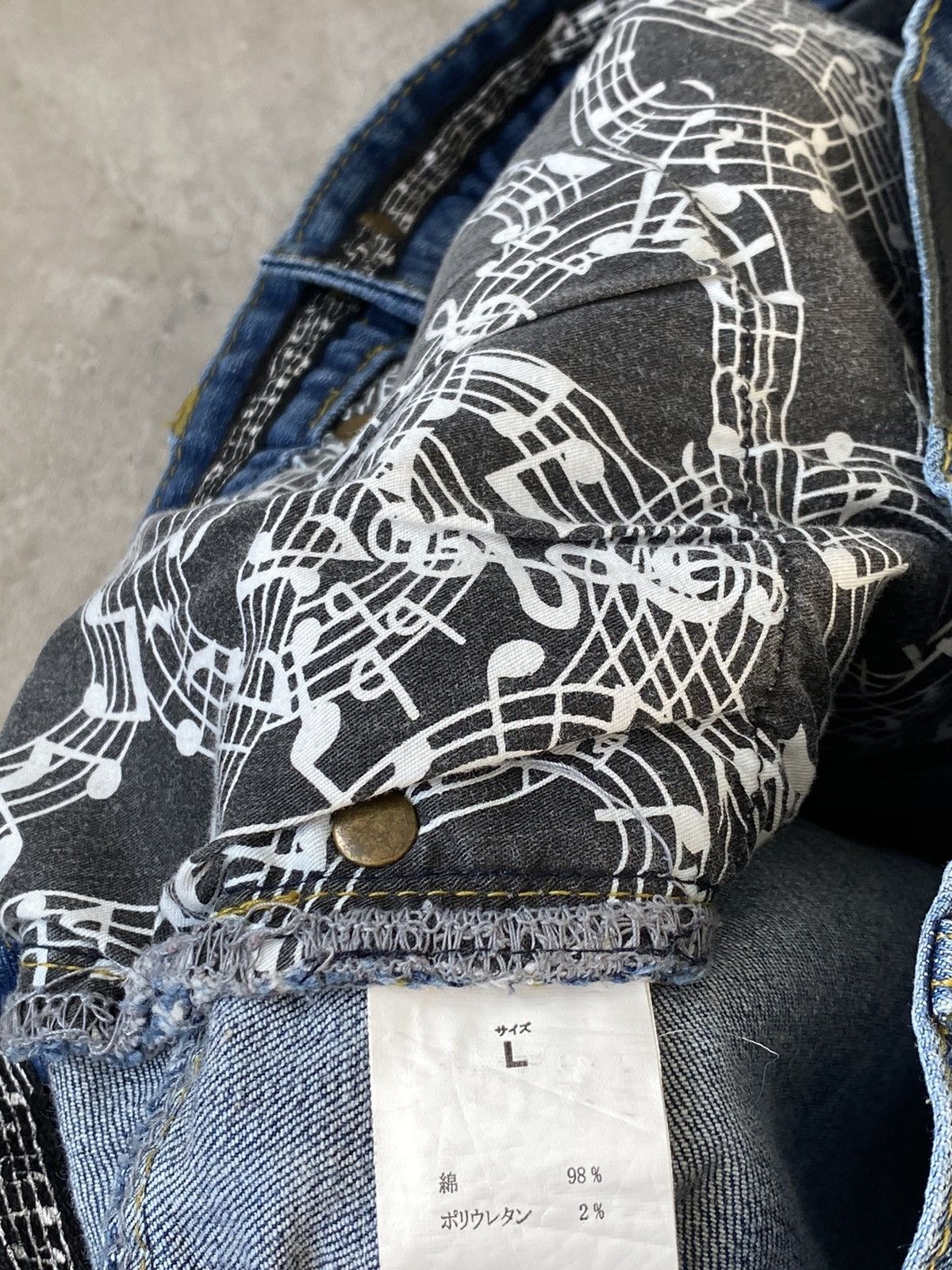Number (N)ine Number (N)ine Repaired Blue Denims Size US 31 - 7 Thumbnail