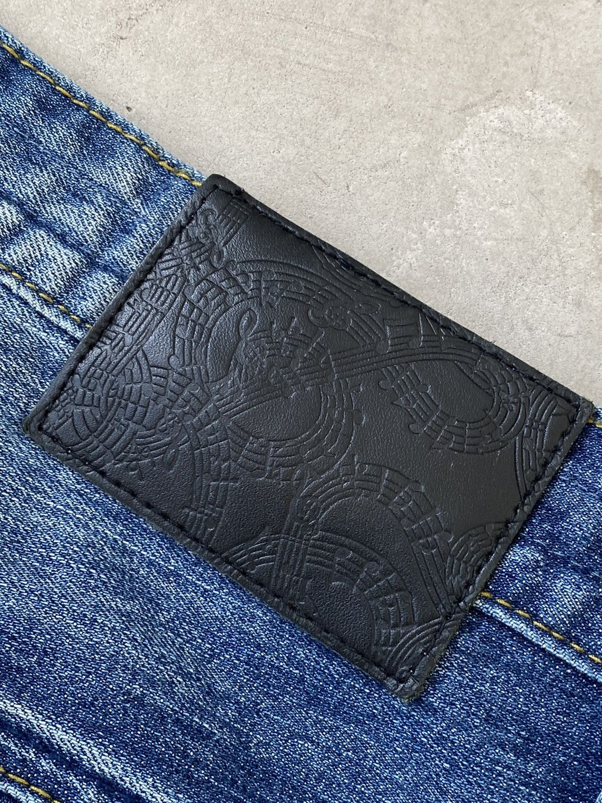 Number (N)ine Number (N)ine Repaired Blue Denims Size US 31 - 10 Thumbnail