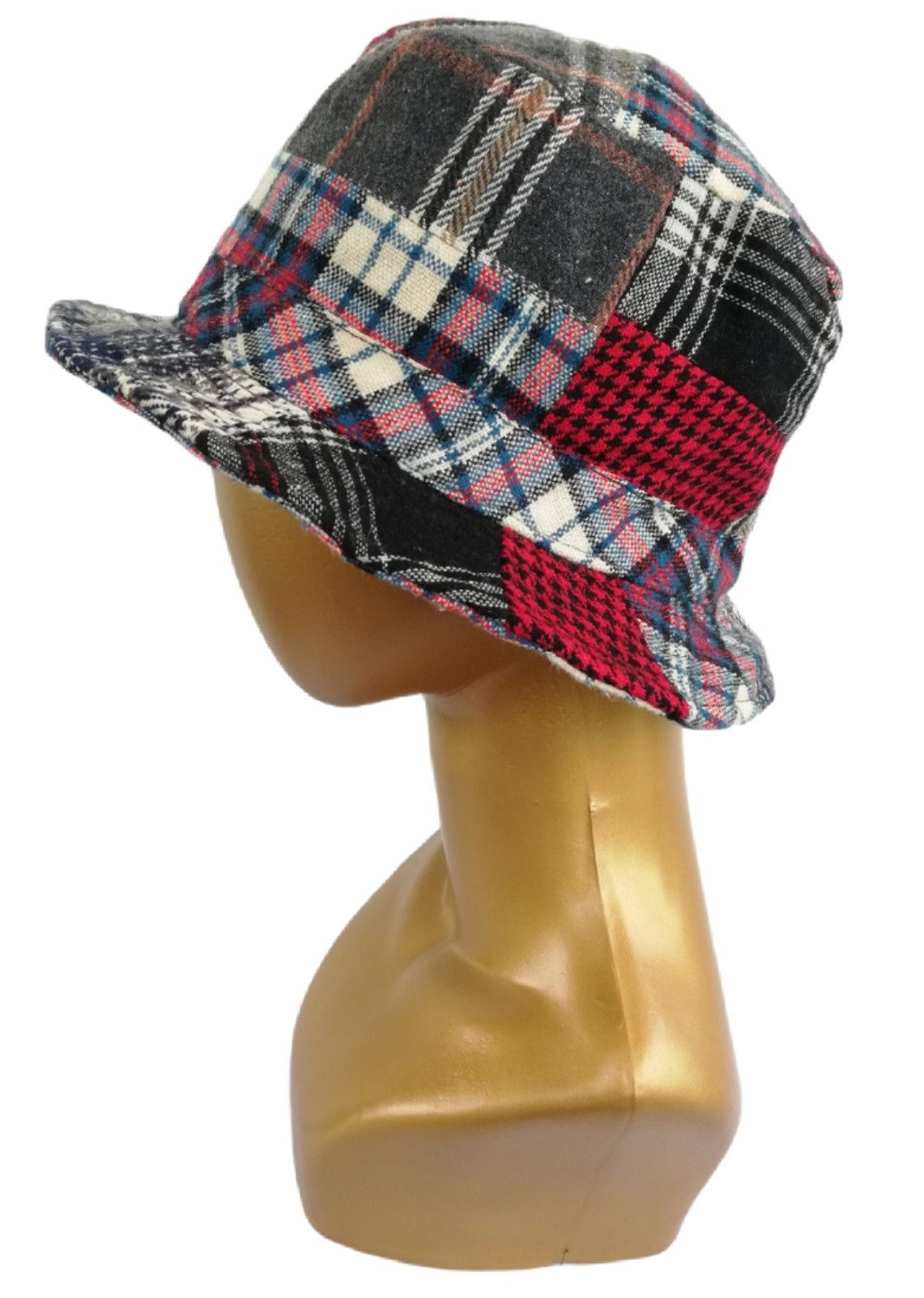 Art Comes First × Japanese Brand 🔥Design Iconic Style Kapital Kountry Wool Boro Bucket Hat Size ONE SIZE - 2 Thumbnail