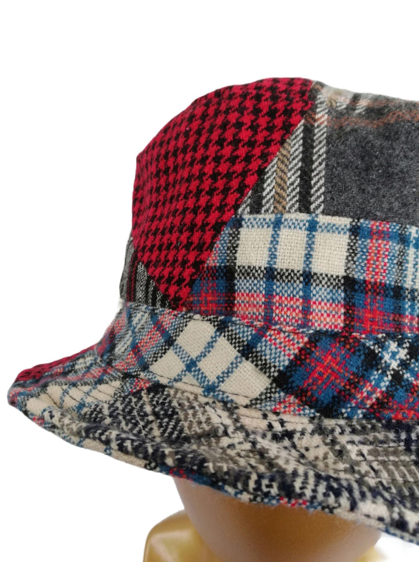 Art Comes First × Japanese Brand 🔥Design Iconic Style Kapital Kountry Wool Boro Bucket Hat Size ONE SIZE - 11 Thumbnail