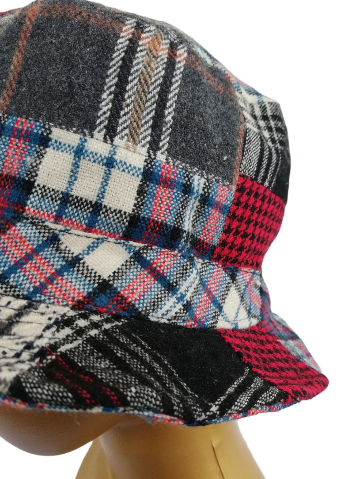 Art Comes First × Japanese Brand 🔥Design Iconic Style Kapital Kountry Wool Boro Bucket Hat Size ONE SIZE - 10 Thumbnail